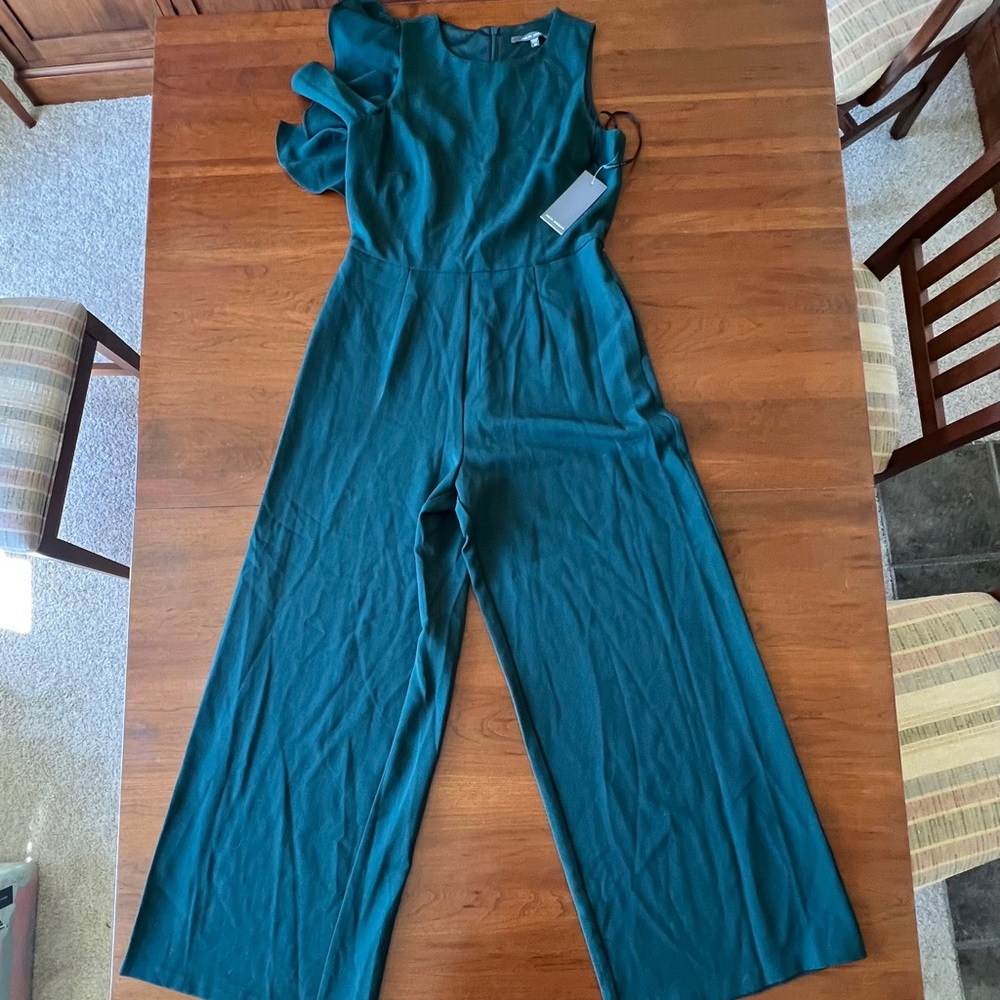 Hunter Green Sleeveless Jumpsuit